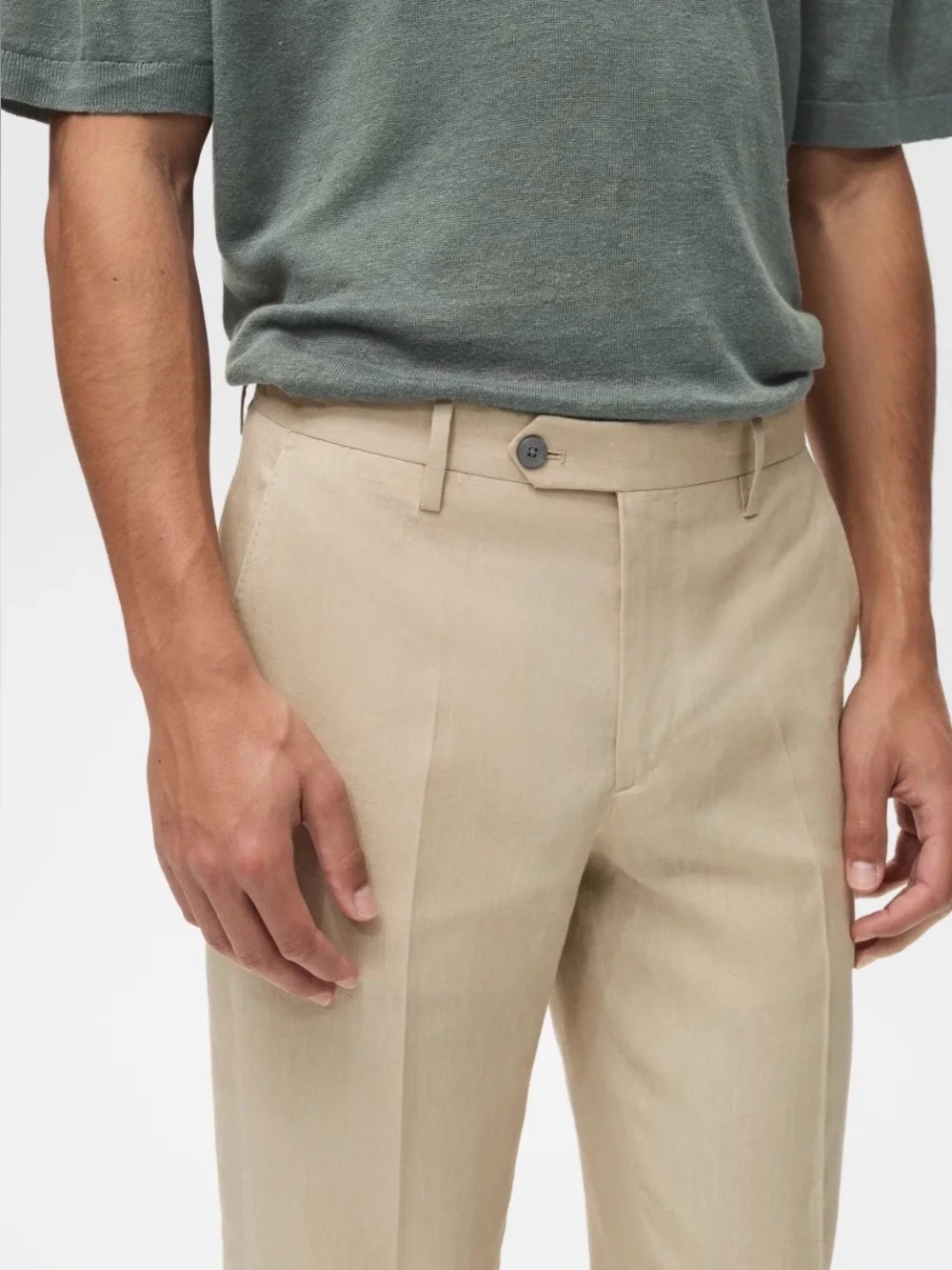 MANGO MEN LINEN PANTS